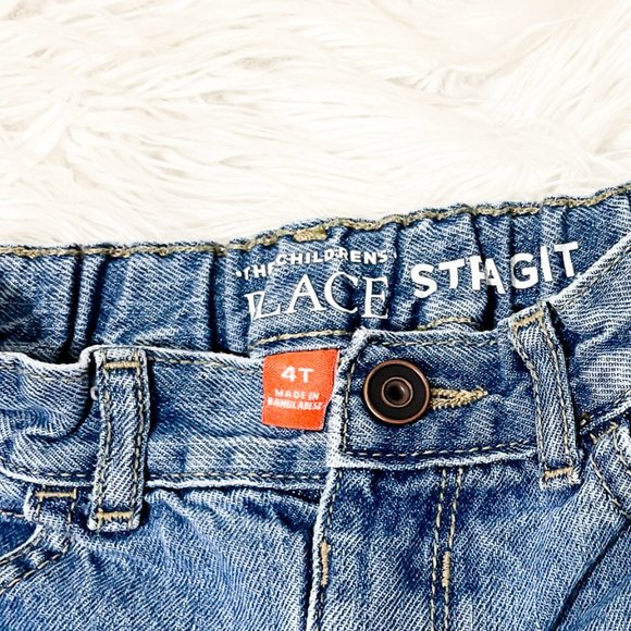 Children's Place Boy Straight  Blue Jeans Size 4T - Picture 2 of 7
